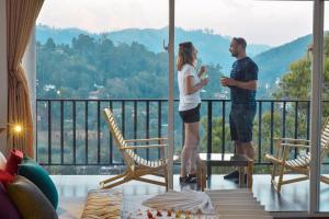 Balkón nebo terasa v ubytování Cozy Cottage Ella