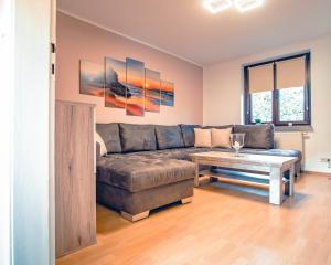 Posezení v ubytování Rheinterrasse Wohnung 1