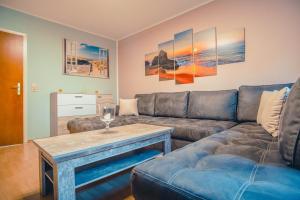 Posezení v ubytování Rheinterrasse Wohnung 1
