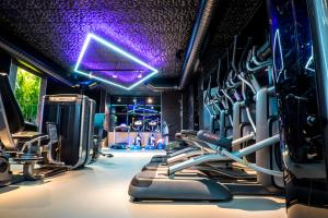 Fitness centrum a/nebo fitness zařízení v ubytování Hotel Arpezos