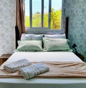 Postel nebo postele na pokoji v ubytování Casa do Maracuja + 56 fotografií