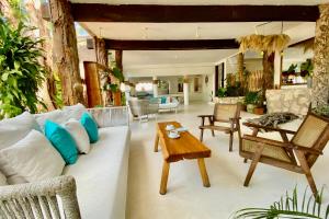 Un lugar para sentarse en Cabanas Tulum- Beach Hotel & Spa