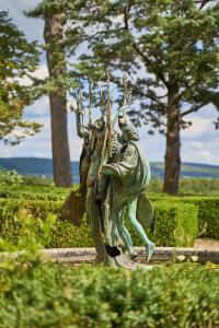 A garden outside Fattoria La Loggia