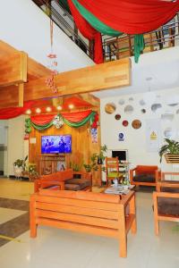 TV a/nebo společenská místnost v ubytování Casa Nativa Iquitos