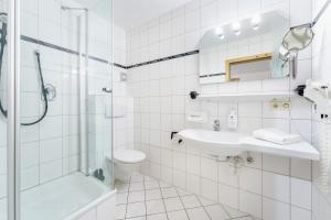 Koupelna v ubytování Hotel Schlehdorn