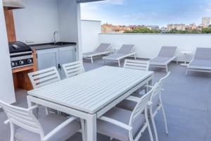 Balkón alebo terasa v ubytovaní Apartamento Ático Estrasburgo suites