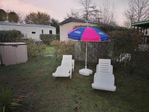 Les Pins del Sol - camping la réserve外面的花园