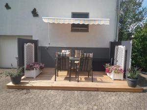 Patio nebo venkovní prostory v ubytování Ferienwohnung Luise Blum