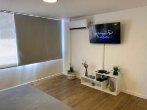 A television and/or entertainment centre at Baires Apartament