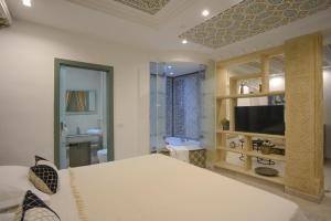Kuchyň nebo kuchyňský kout v ubytování Dar Hammamet Guest House & Hammam