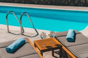 Πισίνα στο ή κοντά στο Panoramic apartment sea view and pool Opatija