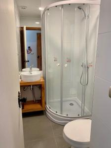 Koupelna v ubytování Albergo B&B