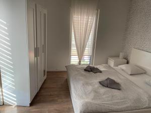 Voodi või voodid majutusasutuse Apartmán v centre Michaloviec toas