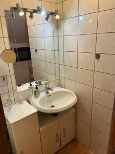 Koupelna v ubytování Apartma Anastasija + 14 fotografií