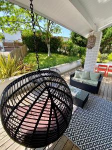 Coin salon dans l'établissement Villa Uhaïna
