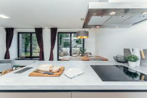 Köök või kööginurk majutusasutuses Luxury Apartments Adelka
