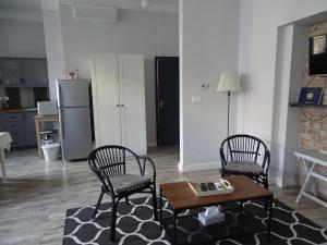 Kuchyň nebo kuchyňský kout v ubytování Óváros Apartman
