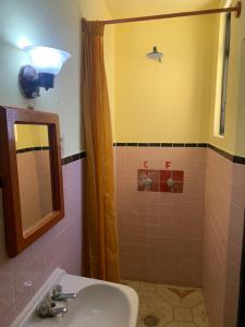 Koupelna v ubytování Hotel Clasico Colonial