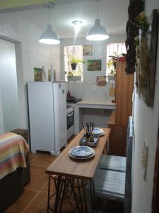 Kuchyň nebo kuchyňský kout v ubytování Cantinho Da Josete Apartamento