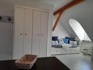 Katil atau katil-katil dalam bilik di Ferienwohnung MeerGlück in der Ostseeresidenz Gandarm