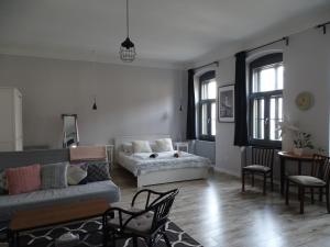 Posezení v ubytování Óváros Apartman