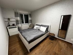Postel nebo postele na pokoji v ubytování Apartmán U Satoshiho + 14 fotografií