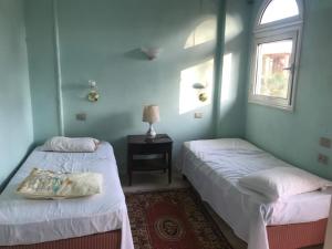 En eller flere senge i et værelse på Nile Horizon apartments