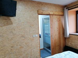 Postel nebo postele na pokoji v ubytování Couettes et Picotin