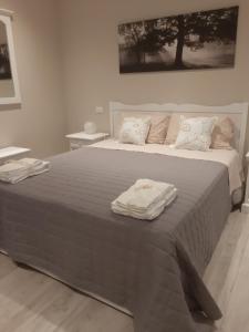 Katil atau katil-katil dalam bilik di Reggiolacittàinvisibile B&B