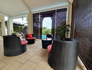 Χώρος καθιστικού στο VILLA CAP détente et SPA