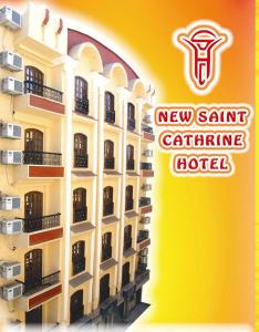 a sign for a new sanitaire apartment hotel at New Saint Catherine Hotel in Luxor