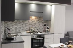 A kitchen or kitchenette at AGAS Exclusive Apartment