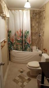 A bathroom at Fortescue Cherry Blossom Apartments