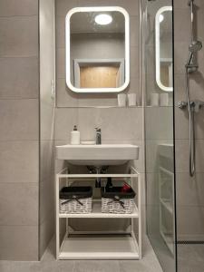 Koupelna v ubytování Ubytování Zadov - Apartmán Prenet