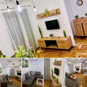 TV a/nebo společenská místnost v ubytování MonteRelax Apartments Becici