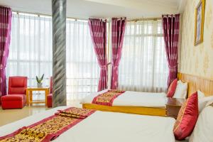 Letto o letti in una camera di Khanh Hong Da Lat