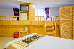 Letto o letti in una camera di Khanh Hong Da Lat