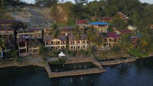 Letecký snímek ubytování Sibayak Guesthouse
