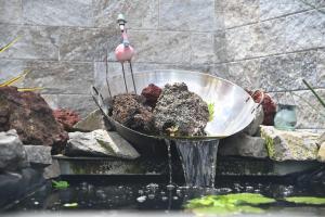 Zahrada ubytování La Croisee des Sentiers