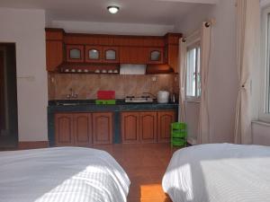 Kuchyň nebo kuchyňský kout v ubytování Eco Inn Guest House