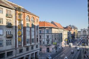 Výhľad na mesto Budapešť alebo výhľad na mesto priamo z apartmánu