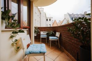 Balkón alebo terasa v ubytovaní Apartament Rynek Więzienna