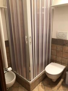 リヴィゾンドリにあるFORT. Montagna A307のバスルーム(トイレ、シャワーブース付)