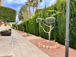 Vonkajšia záhrada v ubytovaní Gound Floor Bungalow Jumilla III Playa Flamenca
