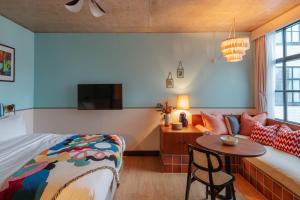 Postel nebo postele na pokoji v ubytování room2 London Chiswick Hometel