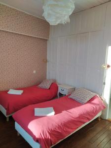 Postel nebo postele na pokoji v ubytování Gîte Moishan