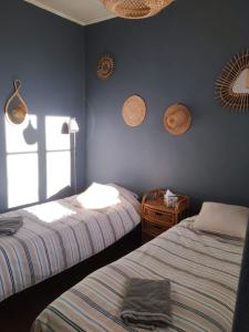 Postel nebo postele na pokoji v ubytování Gîte Moishan