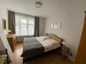 Postel nebo postele na pokoji v ubytování Villa Bergfried