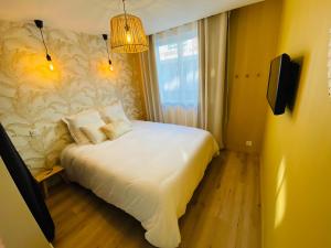 TV a/nebo společenská místnost v ubytování Appartement Le Labes
