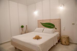 A bed or beds in a room at New Villa Komos in Pitsidia,Matala,Crete